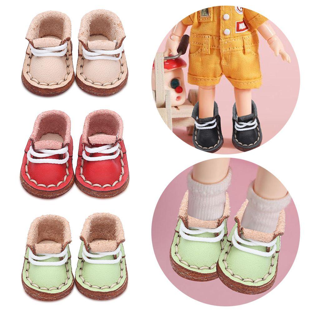 Giày Boot Da Bò Dễ Thương Cho Búp Bê 1 / 12BJD
