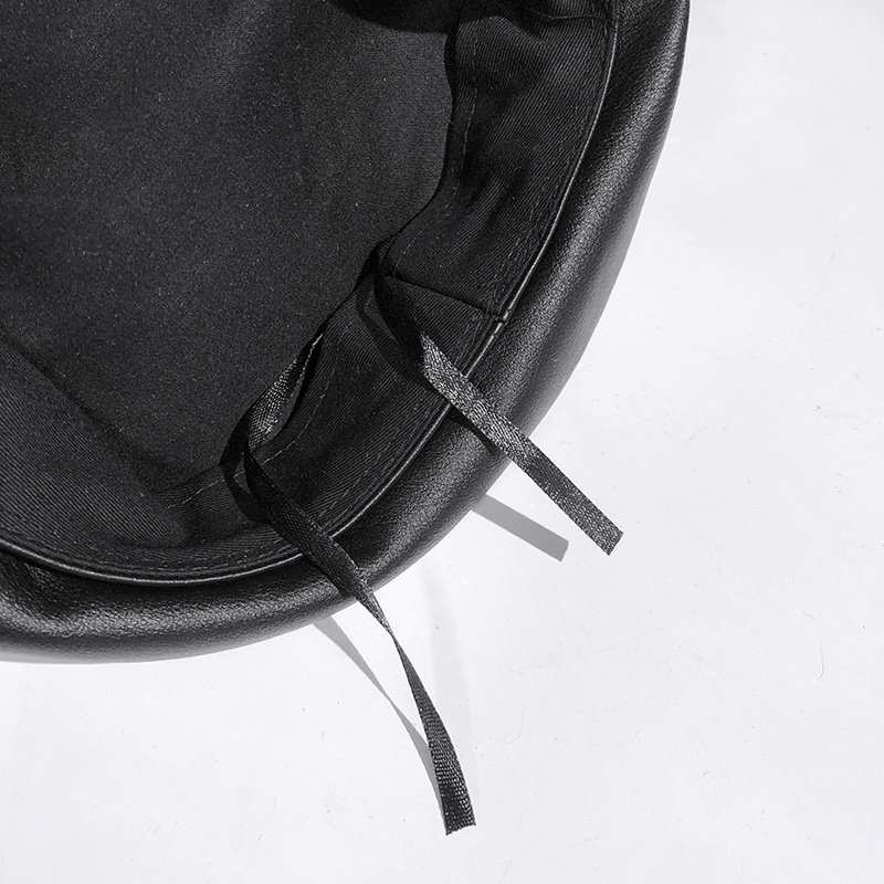 Mũ beret màu trơn phối dây xích kim loại phong cách vintage thanh lịch cho nữ