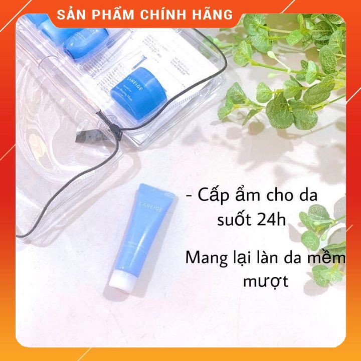 Sét Dưỡng Ẩm Giúp Làm Trắng Da Laneige Mini 6 Món