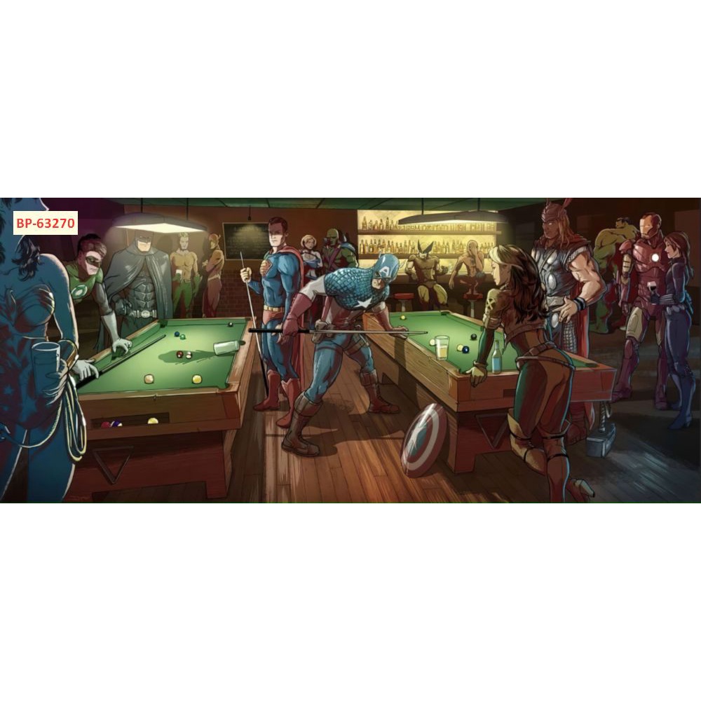 Tranh dán tường bida 3D giá rẻ