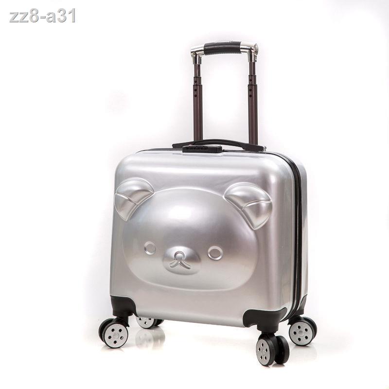 [bán chạy]vali trẻ em bé trai có bánh xe đẩy đa năng nam Tong Ke Ngồi Phim hoạt hình Gấu Hộp mật khẩu dây kéo du lịch