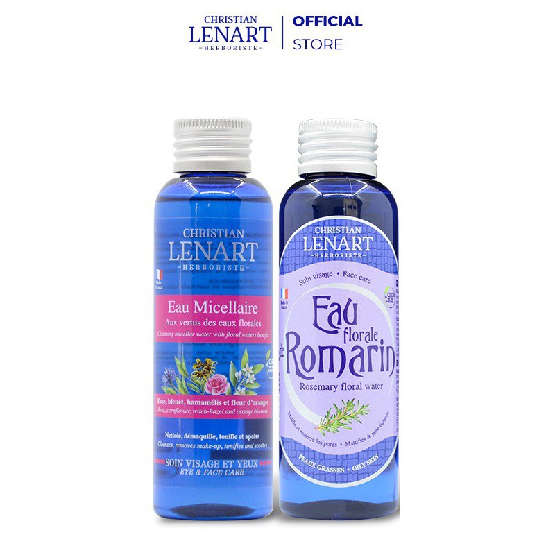 Combo Nước Tẩy Trang Eau Micellar 100ml và Toner Hoa CHRISTIAN LENART - 100ml