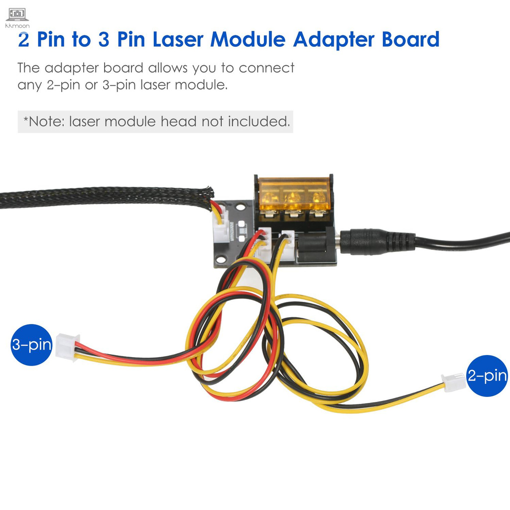 Mô Đun Laser 2 Pin Sang 3 Pin Kèm Dây Cáp 2-pin Và 3pin Cho Máy In 3d