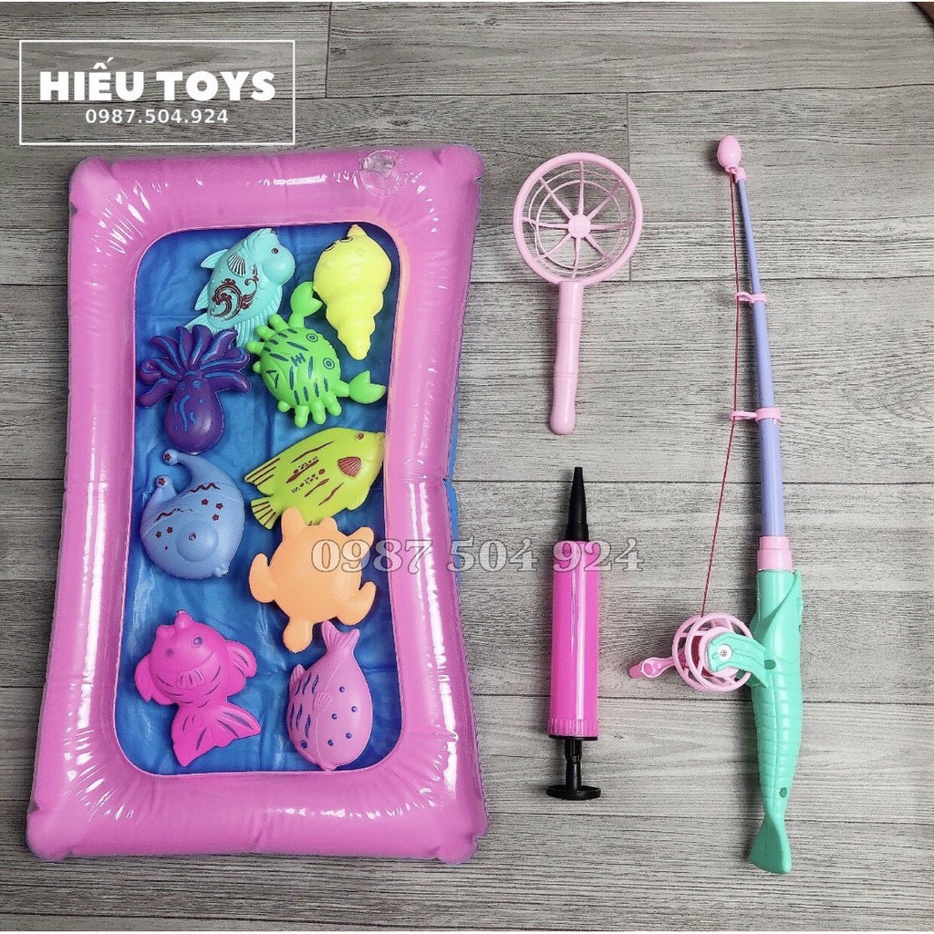 Đồ Chơi Câu Cá Điện Trẻ Em 45 Con Cá,4 Cần Câu Nam Châm  Tặng Kèm Pin  Đồ Chơi Cho Bé 2 - 6 Tuổi