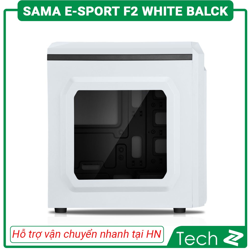Vỏ máy tính Sama E Sport F2 (MicroATX, Mini-ITX, Đỏ Đen, Xanh Đen, Trắng Đen)