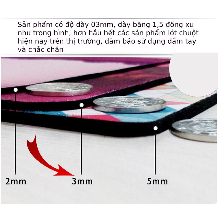 [Hàng bán chạy] Miếng lót chuột cao su mouse pad siêu nhạy họa tiết siêu kute