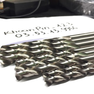 Mũi khoan xoắn bằng thép tốc độ cao cắt nhựa, sắt, nhôm, đồng... 3-6-8-10mm