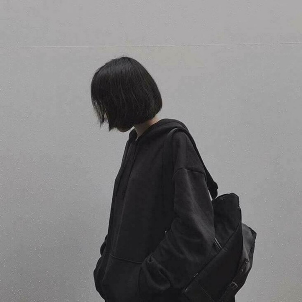Hoodie đen trơn nỉ ngoại