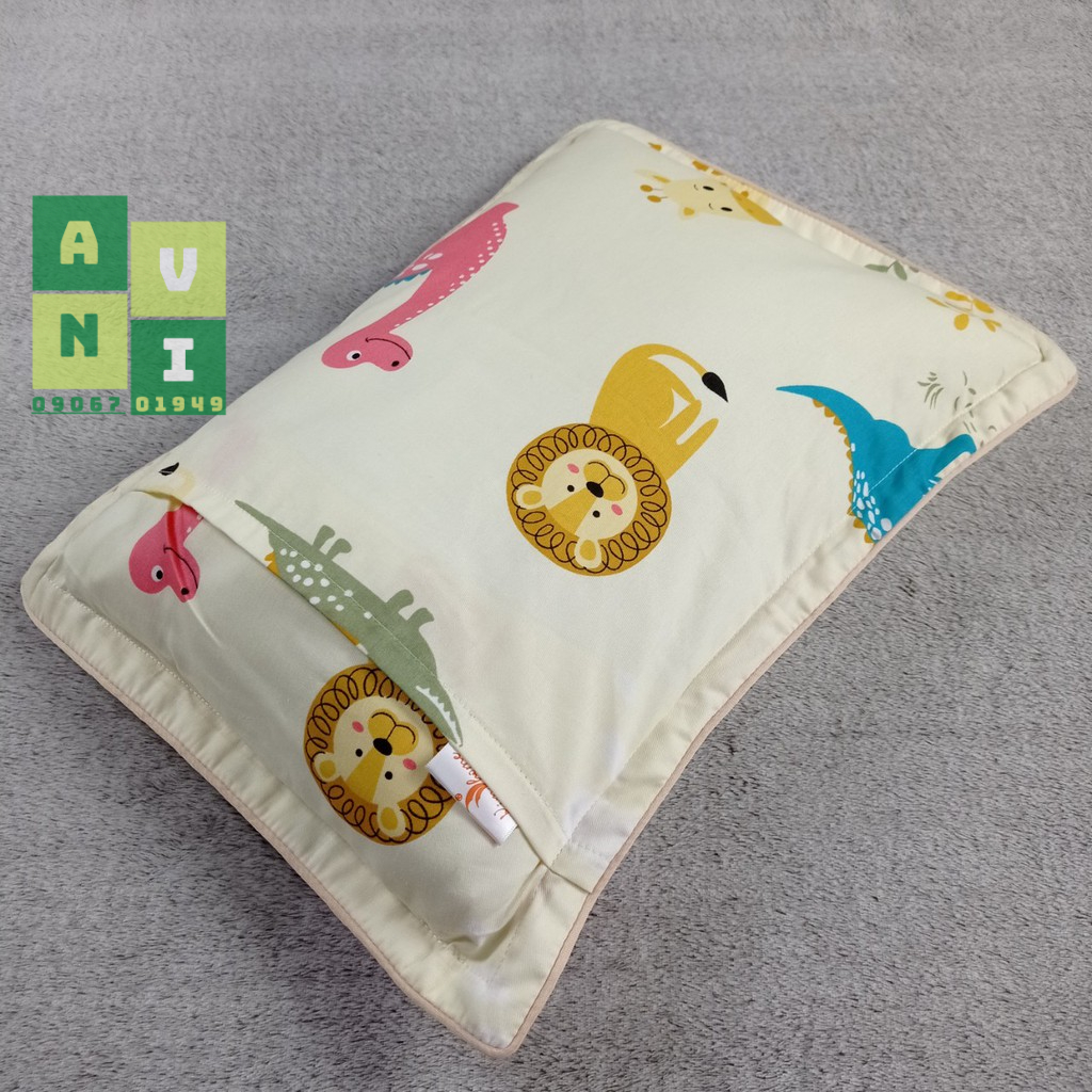 Vỏ gối nằm trẻ em - Áo gối nằm cho bé không kèm ruột Chính Hãng KimHome kích thước 22x40cm, 30x40cm, 30x50cm