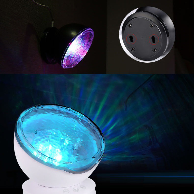 Đèn ngủ sóng biển, Loa âm thanh 3D, Máy chiếu sóng biển