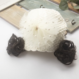 (MỚI) Mũ ren hoa + mũ len cho bé
