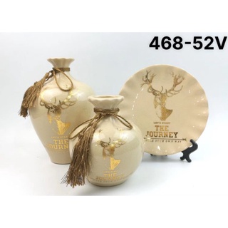 Set 3 bộ lọ và đĩa Gốm Sứ Cao Cấp decor trang trí