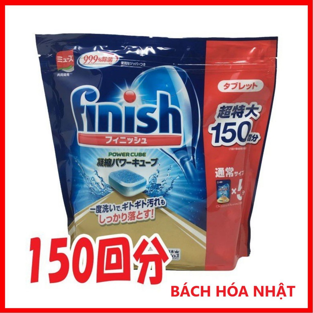 Viên Rửa Bát FINISH Muse Nhật Bản 150 viên