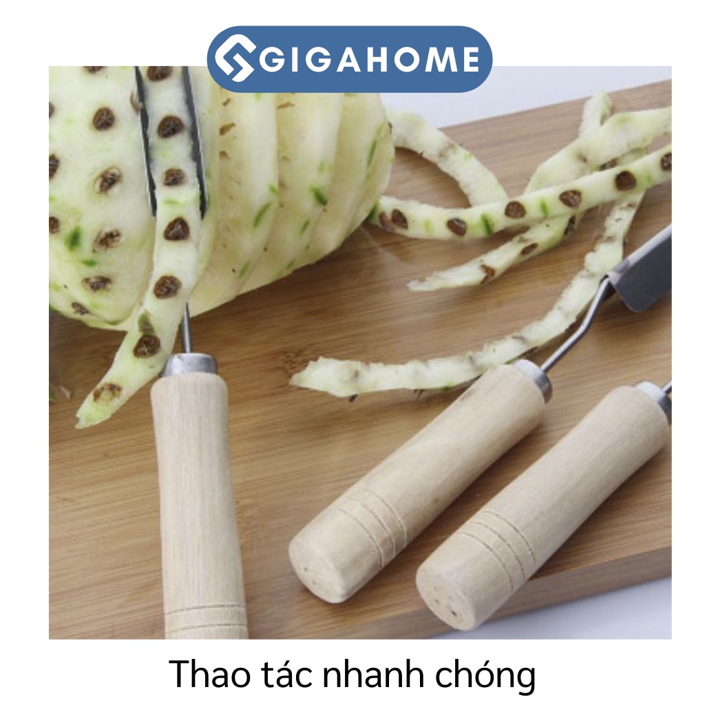 Dao Gọt Thơm, Cắt Mắt Dứa Hình Chữ V GIGAHOME Siêu Nhanh, Tiết Kiệm Thời Gian 5816