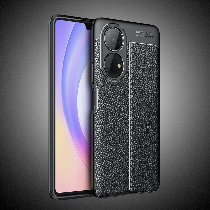 Ốp Điện Thoại Da PU Viền TPU Dẻo Kiểu Doanh Nhân Sang Trọng Cho Huawei P50 Pro P50e P40 Pro Plus P20 P30 Pro Mate 40 30 20 Pro