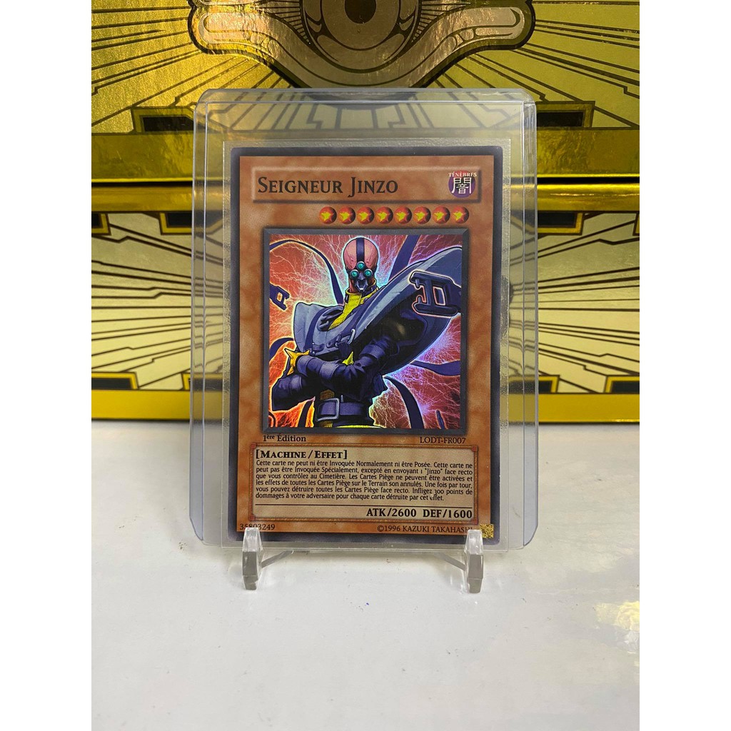 [ Dưa Hấu Yugioh ] Lá bài thẻ bài Jinzo - Lord - Super Rare 1st Edition - Tặng bọc bài nhựa bảo quản