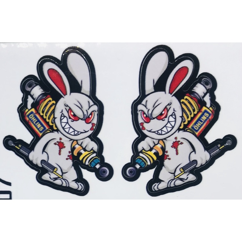 Tem thỏ xám OHLINS 1 đôi ,tem 3 lớp cao cấp bản đẹp