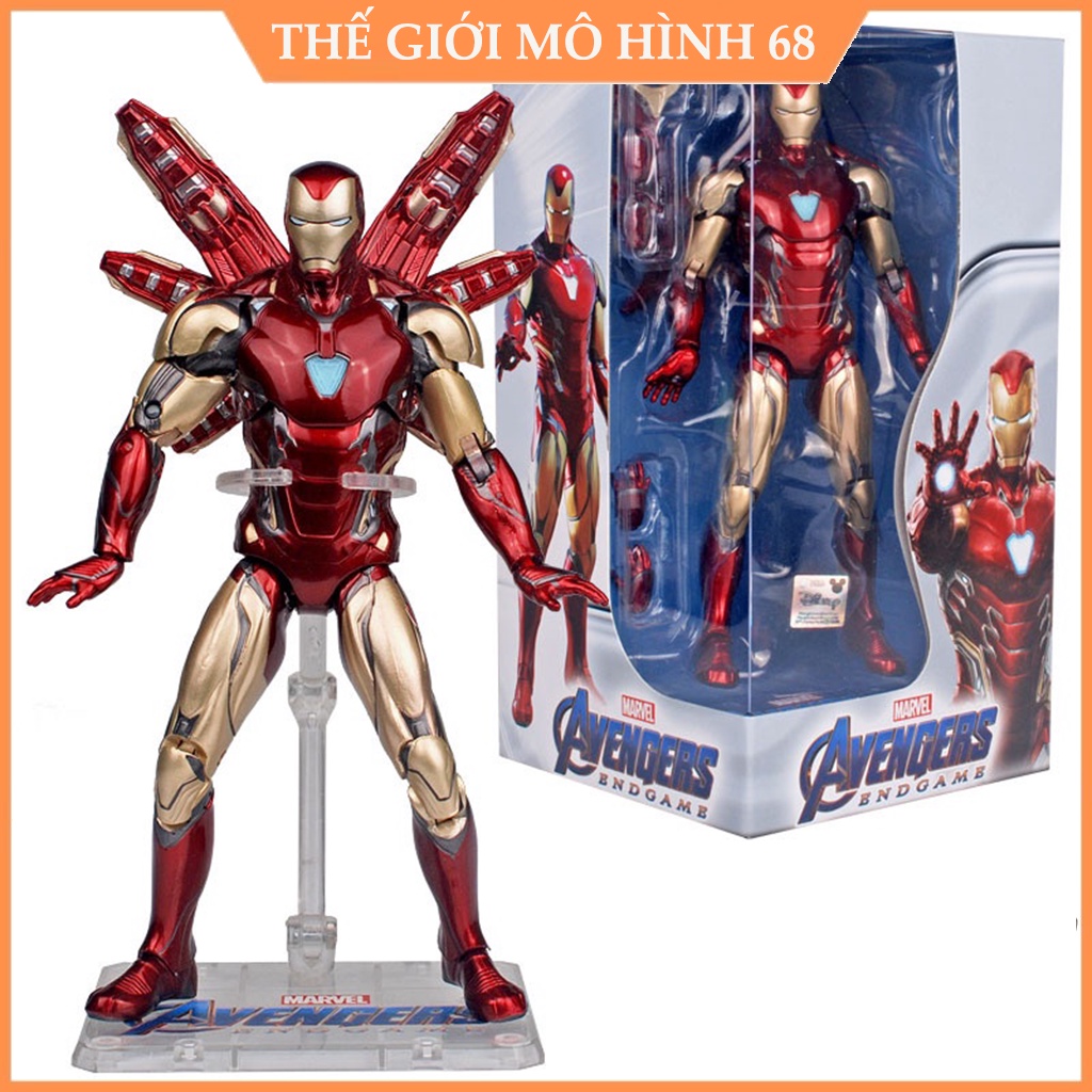 (CÓ SẴN) Mô hình Người Sắt IRon Man Mark 85 ZD Toys Cao 17cm Avengers 4 Endgame - N2006