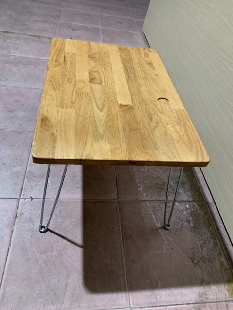 Bàn Học Sinh Chân Gấp Gỗ Cao Su | BigBuy360 - bigbuy360.vn