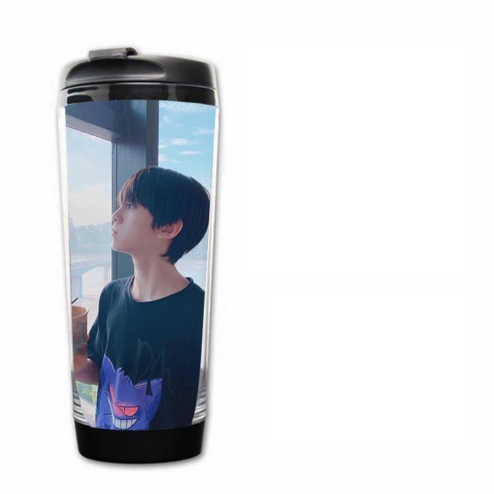 Bình nước IN HÌNH Tả Hàng Gia tộc TF idol thần tượng cpop cốc đựng quà tặng tiện lợi