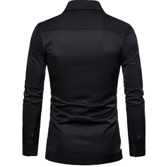 Áo Sơ Mi, Áo Sơ Mi Nam Phối màu đặc sắc phong cách trẻ trung, năng động,áo may tại xưởng, số lượng lớn, giá hợp lý H39