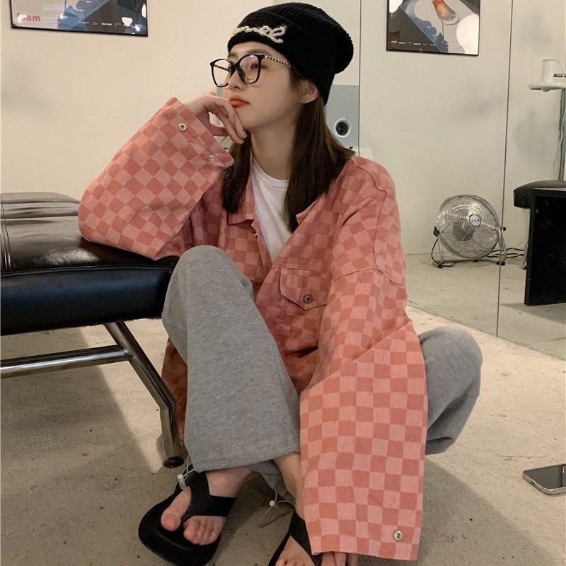 Áo Khoác Dáng Rộng Mỏng Phong Cách Hàn Quốc Mùa Thu