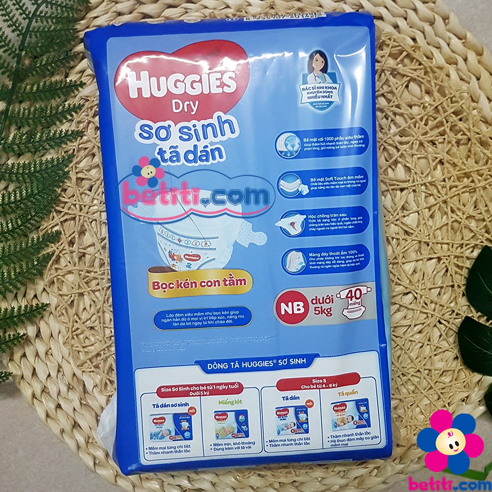 Tã Dán Huggies Newborn XS40 Miếng