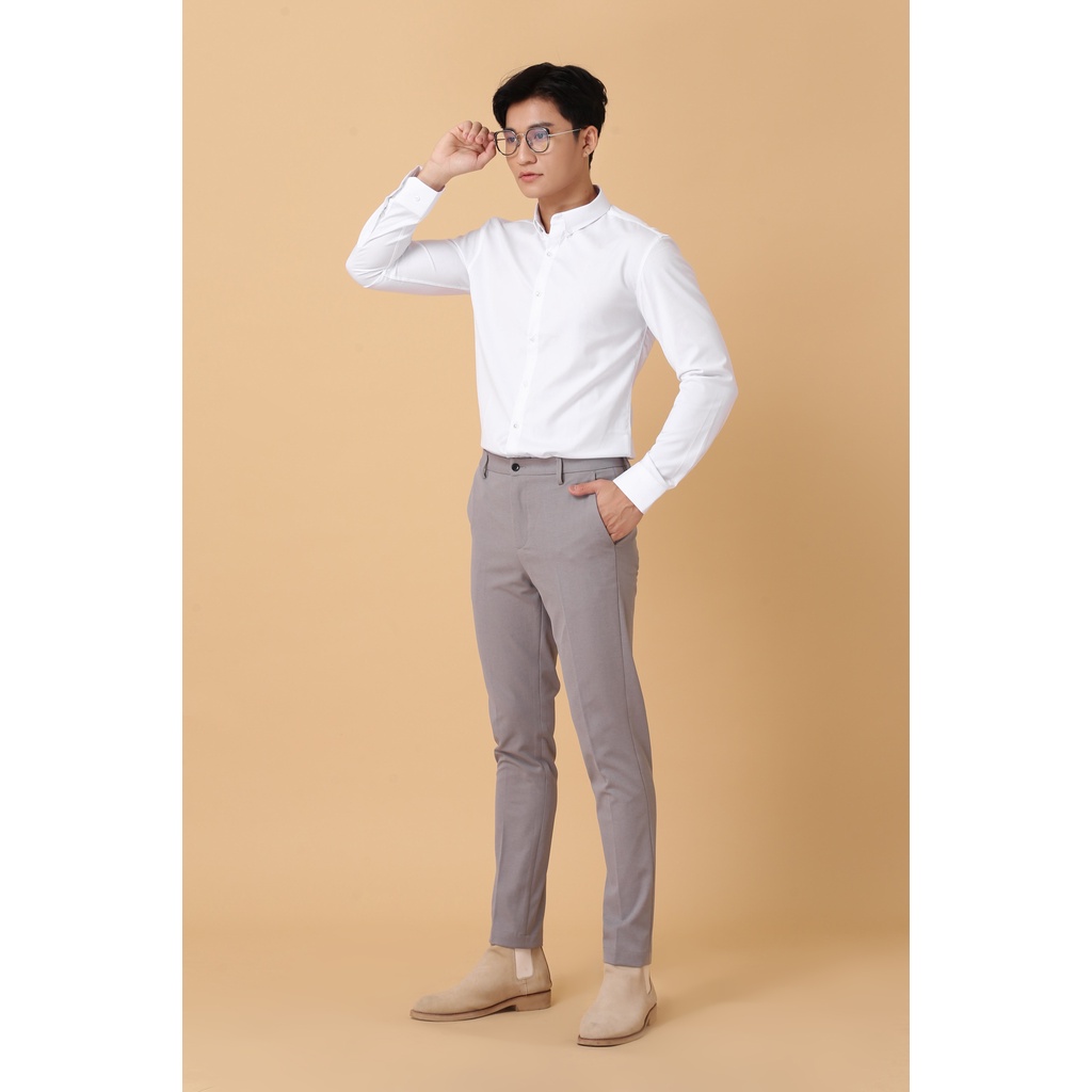 Áo sơ mi tay dài nam AKUBA form slimfit mềm mát, thoáng khí, co giãn 2814 | BigBuy360 - bigbuy360.vn