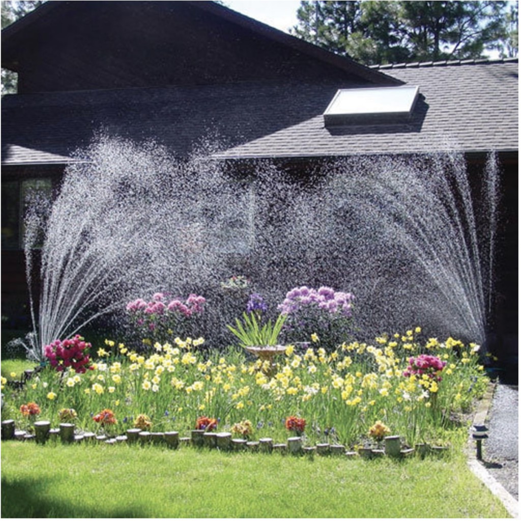 Vòi phun nước tưới cây tự động Sprinkler Adjustable xoay 360 Garden Irrigation System