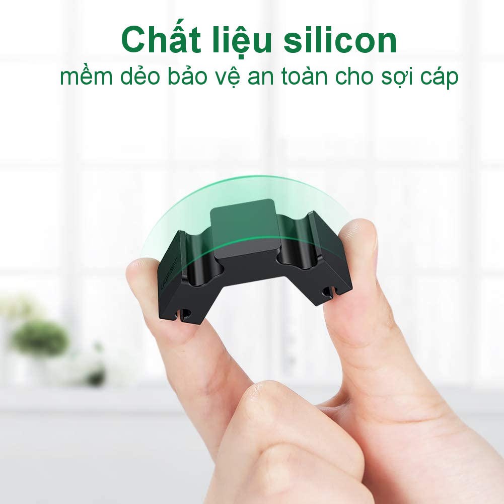 Kẹp cáp di động UGREEN 70585- Chất liệu silicon cao cấp giúp gọn không gian (3+1 Combination)