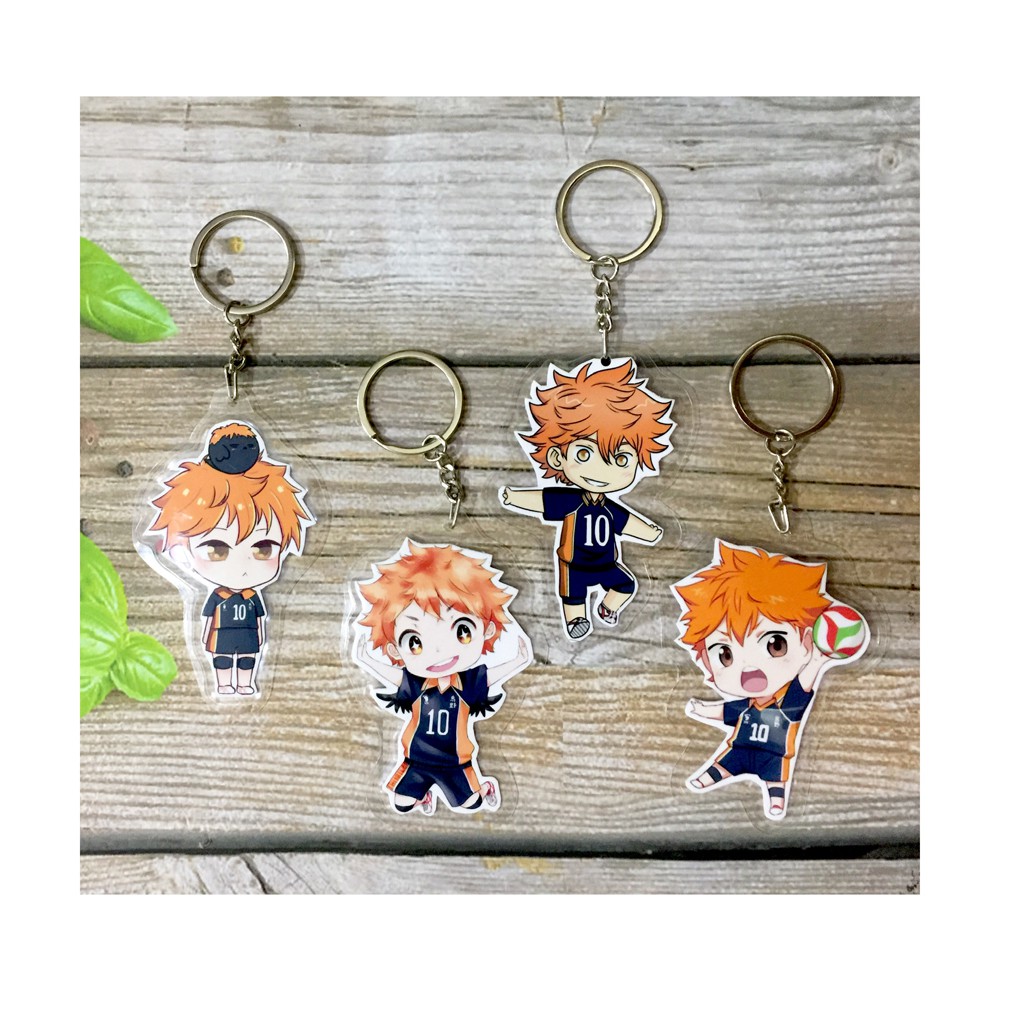 Bộ 4 Móc khóa anime Hinata Haikyuu - vua bóng chuyền