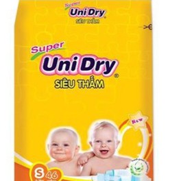 Tã Dán UniDry Super Bịch Đại Đủ Size S46/M42/L38/XL34