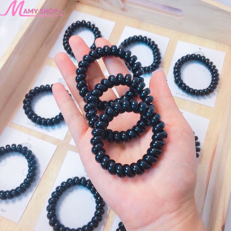 Dây cột tóc lò xo co giãn Buộc tóc lò xo nhỏ to