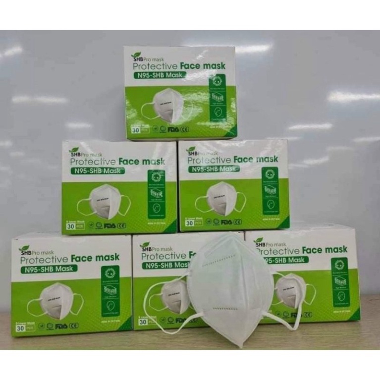 Khẩu trang N95-KN95 có van thở - set 10 chiếc
