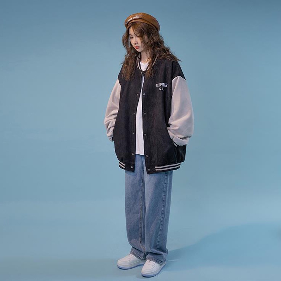 Áo khoác bomber nữ nam vintage TMs501 | BigBuy360 - bigbuy360.vn