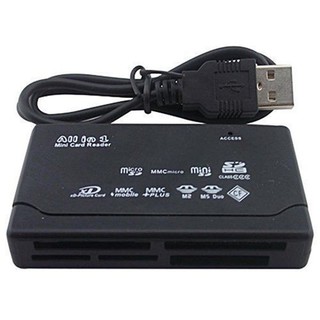 Đầu đọc thẻ nhớ mini siêu tốc 26 trong 1 cho CF xD SD MS SDHC