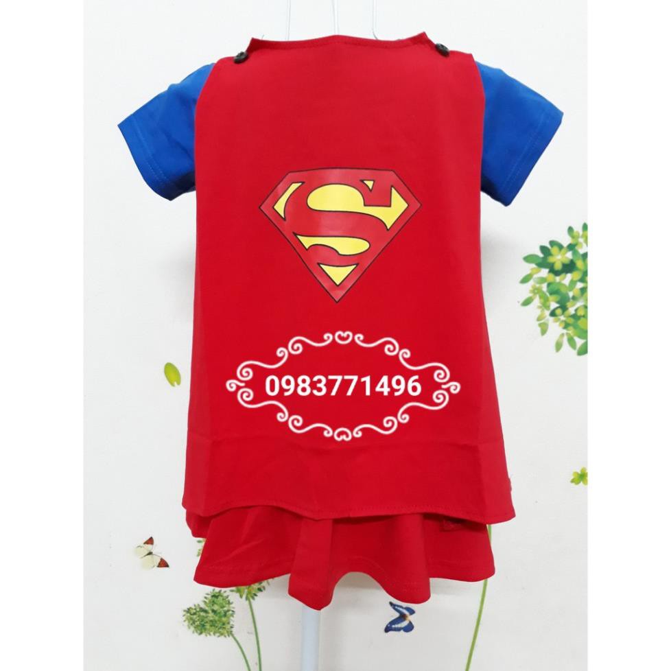 Váy siêu nhân xanh Supergirl