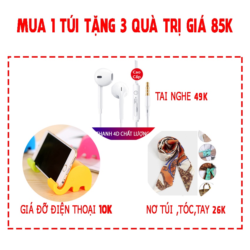 Túi đeo chéo nữ thời trang tay xách nơ quý phái Hàn Quốc chất da cao cấp không bong tróc và không thấm nước ,lót da cao