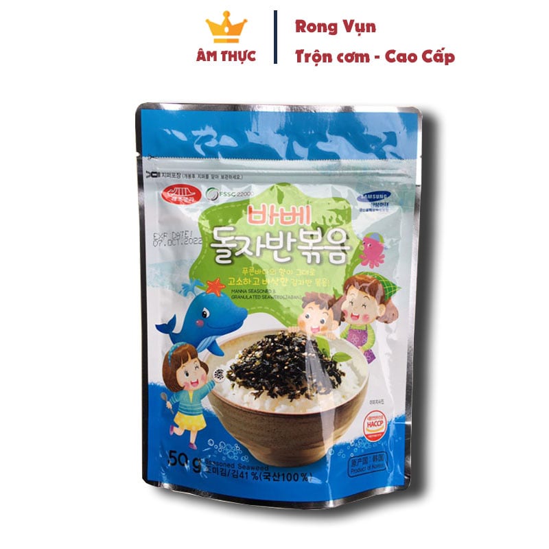 Rong biển vụn trộn cơm loại 1 - Chuẩn Hàn, chuẩn vị (50g)