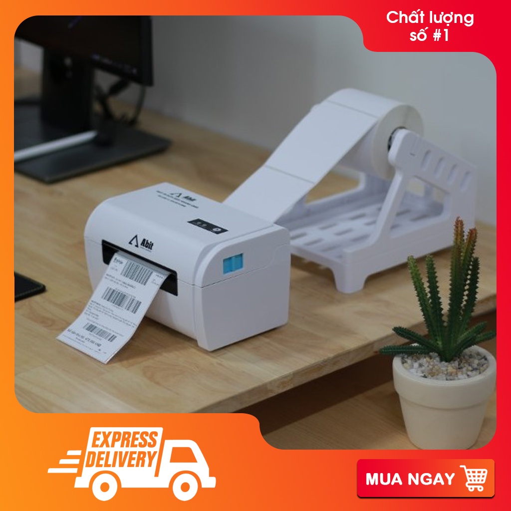 Tem decal mã vạch 70x100mm, tem in đơn Shopee 70x100, Tem nhiệt A7 7x10 cm cuộn 30m