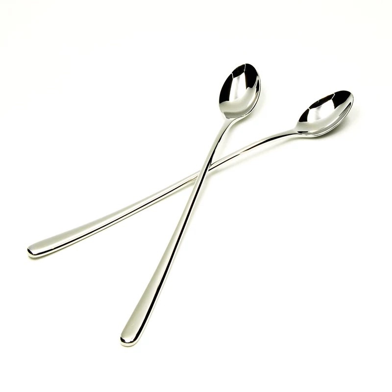 5 Thìa Đá Xịn Inox 304 Cán Dài COCKTAIL Cà Phê  22.5cm  Muỗng  SinhTố Trà Đào Cao Cấp Nhập Khẩu Dày