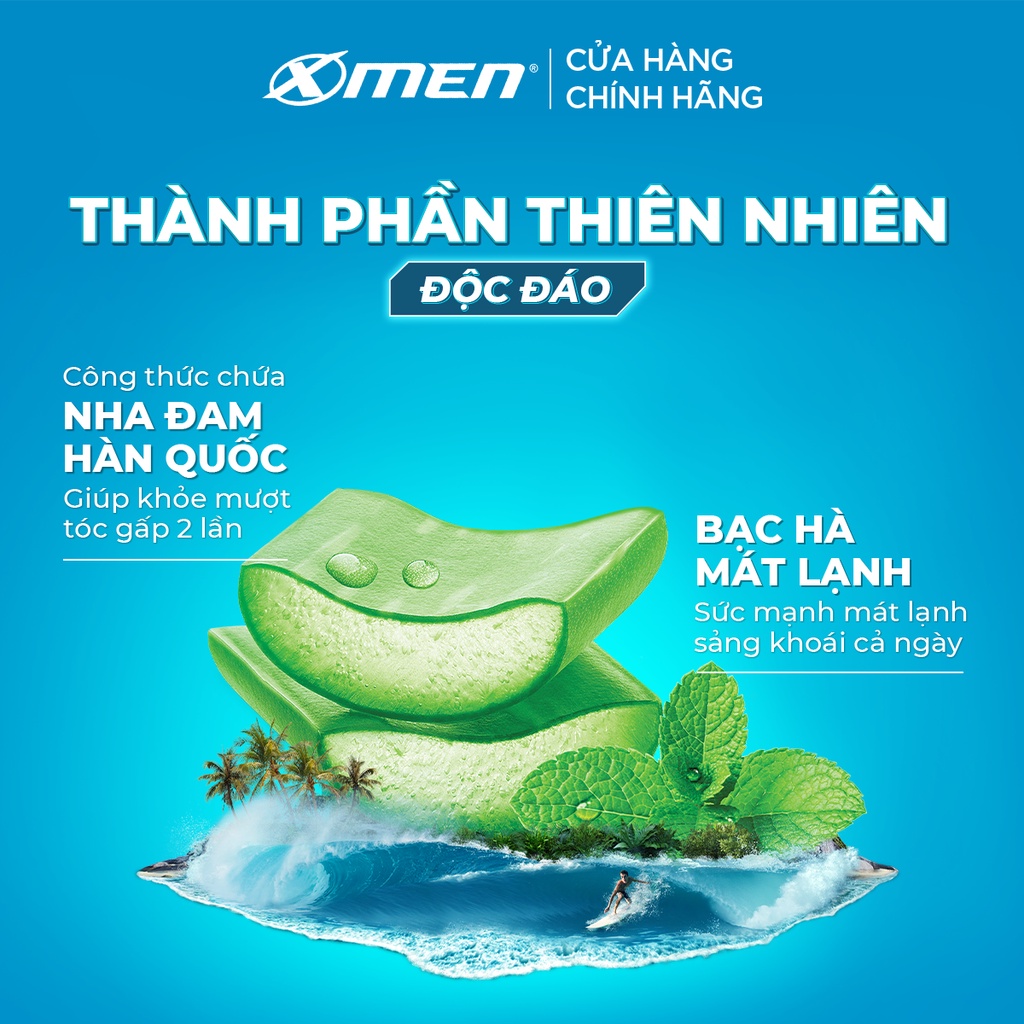 [Mã FMCGMALL -8% đơn 250K] Dầu gội X-Men Clean & Fresh 2X Khỏe Mượt 630g