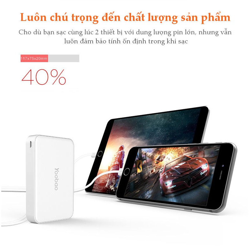 ✪ CHÍNH HÃNG ✪ Sạc dự phòng Yoobao 10000mAh M5C PHIÊN BẢN I LOVE NEW YORK