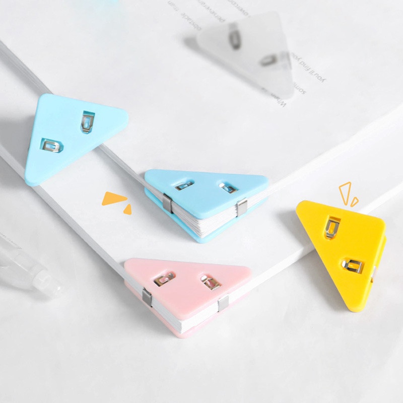 Set 5 Kẹp Giữ Giấy Mini Màu Trơn Trong Suốt Đa Ứng Dụng