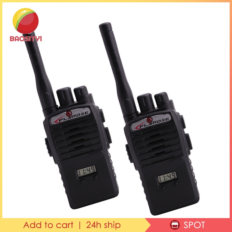 Set 2 bộ đàm đồ chơi cầm tay màu đen vui nhộn cho trẻ em