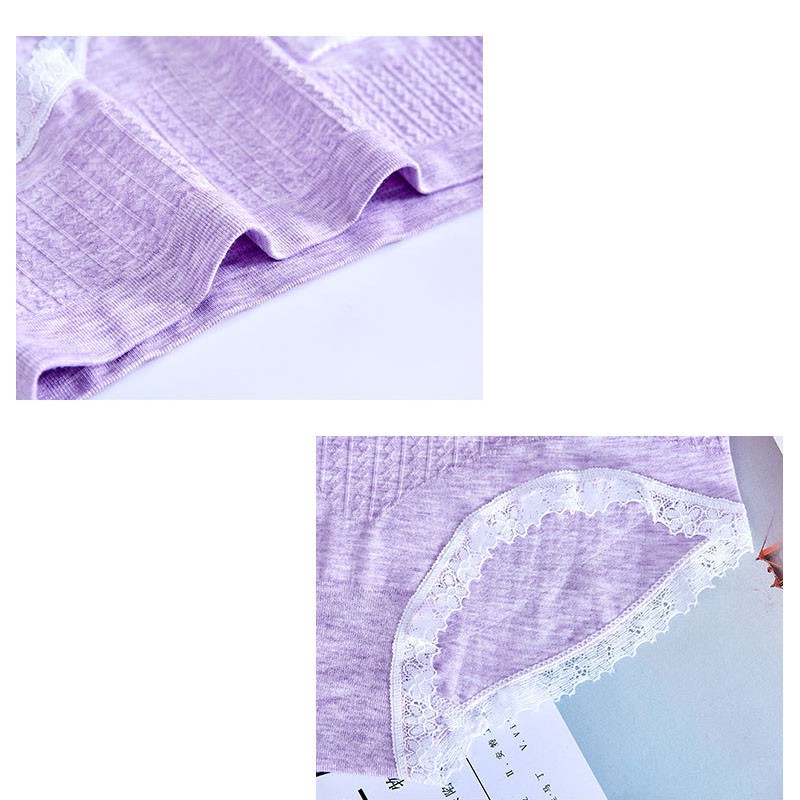 Quần lót nữ eo cao liền mạch màu cotton, thoáng khí quần short nữ cao co giãn 4 chiều (màu sắc ngẫu nhiên)