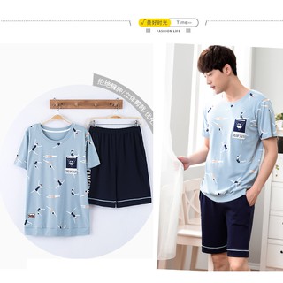 Bộ quần áo ngủ, bộ đồ mặc nhà, bộ đồ ngủ nam hình hoạt hình