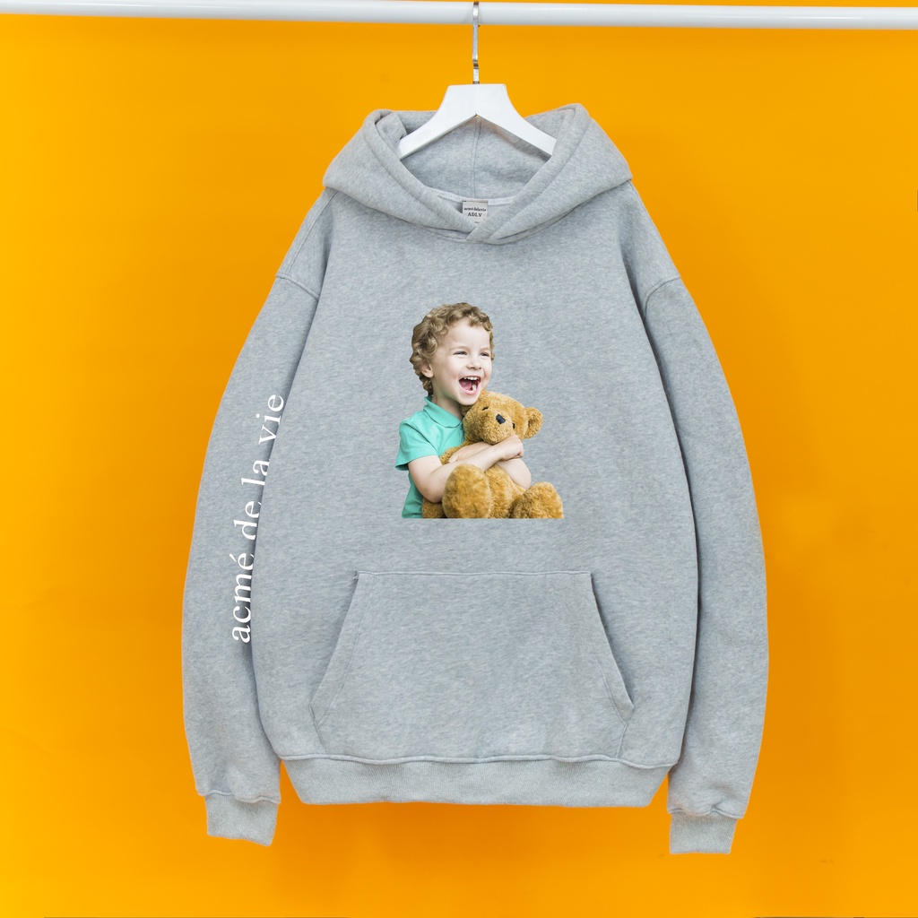 Áo nỉ Hoodie ADLV BÉ GẤU Hogoto shop , Áo hoodie nam nữ nỉ bông cotton