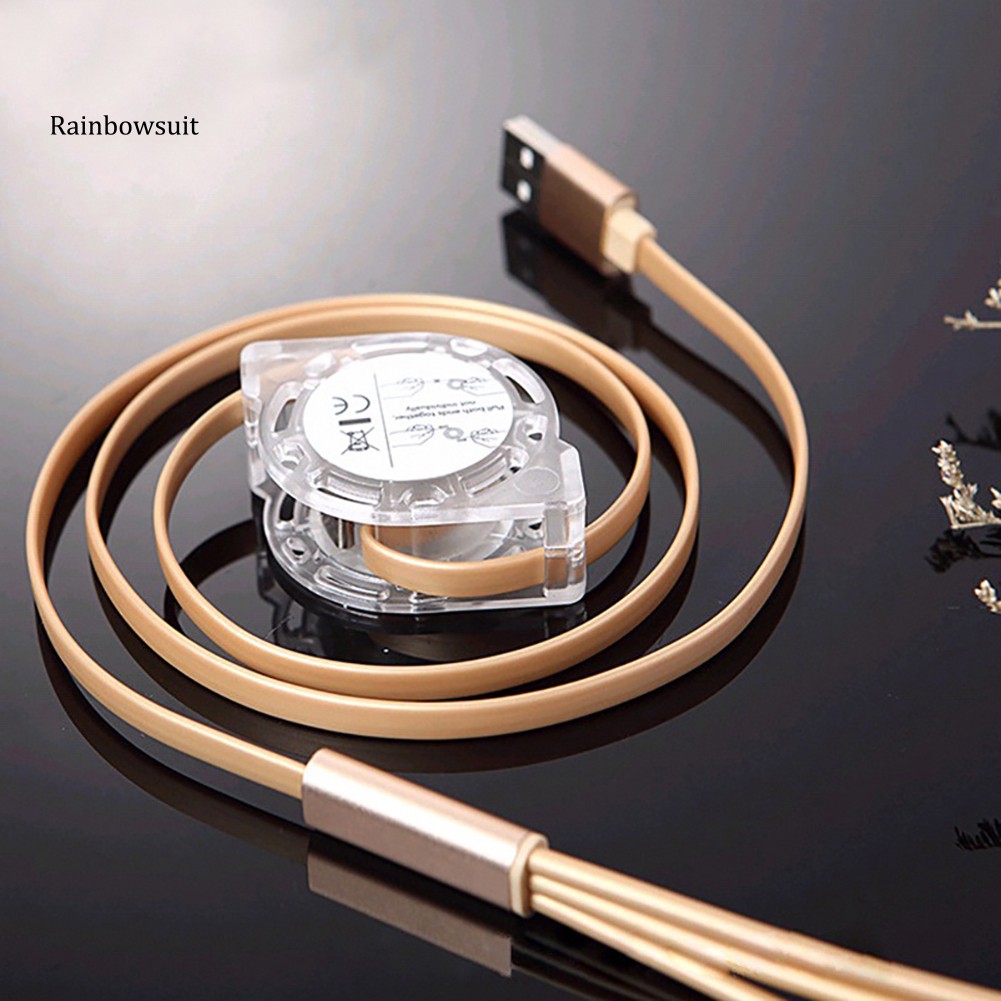 Cáp sạc nhanh 2A cổng micro USB type c 3 trong 1 cho Android iPhone