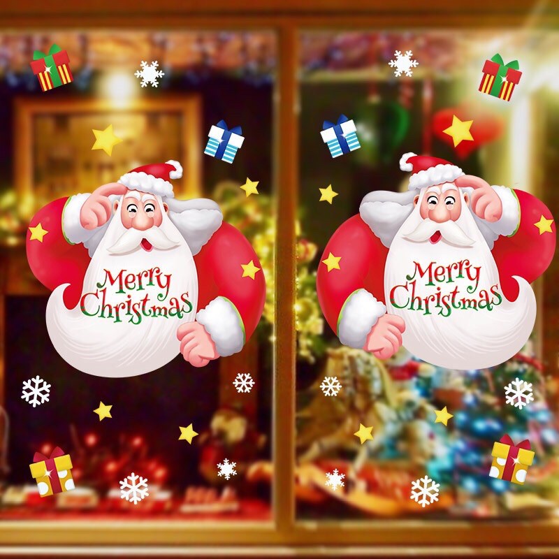 Drcal trang trí Noel Hít Tĩnh Điện - Ông Già giáng sinh Mập ú đáng yêu
